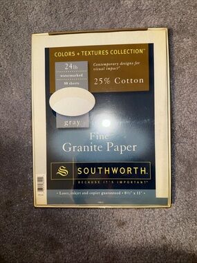 Fine Granite Paper 8.5” x 11” by Southworth